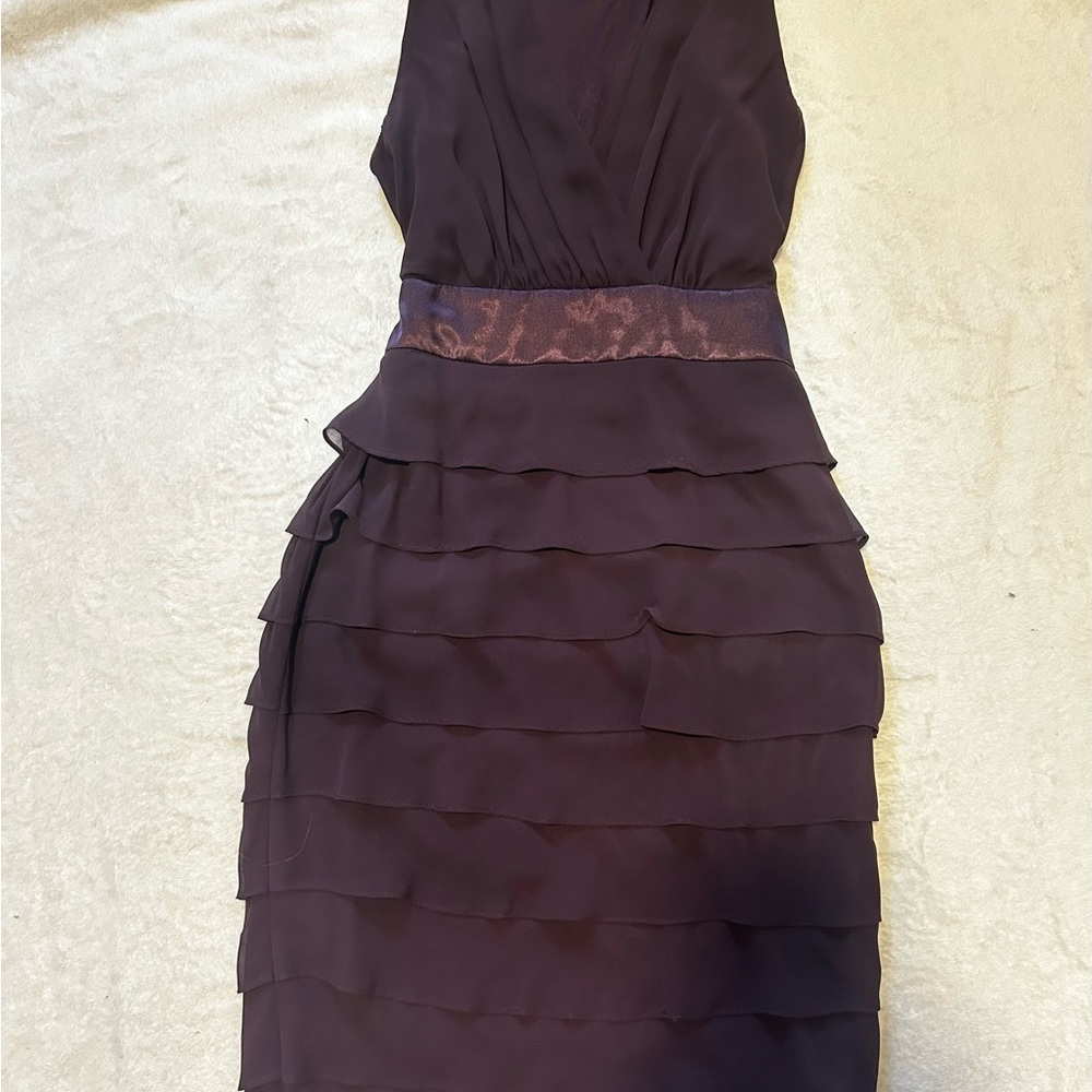 Elegant Sleeveless Purple Dress